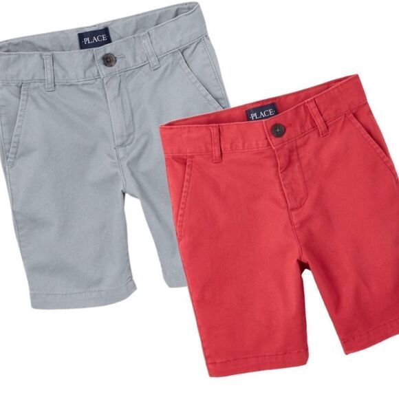 Children’s Place Uniform Chino Shorts Bundle 6H - Picture 1 of 5